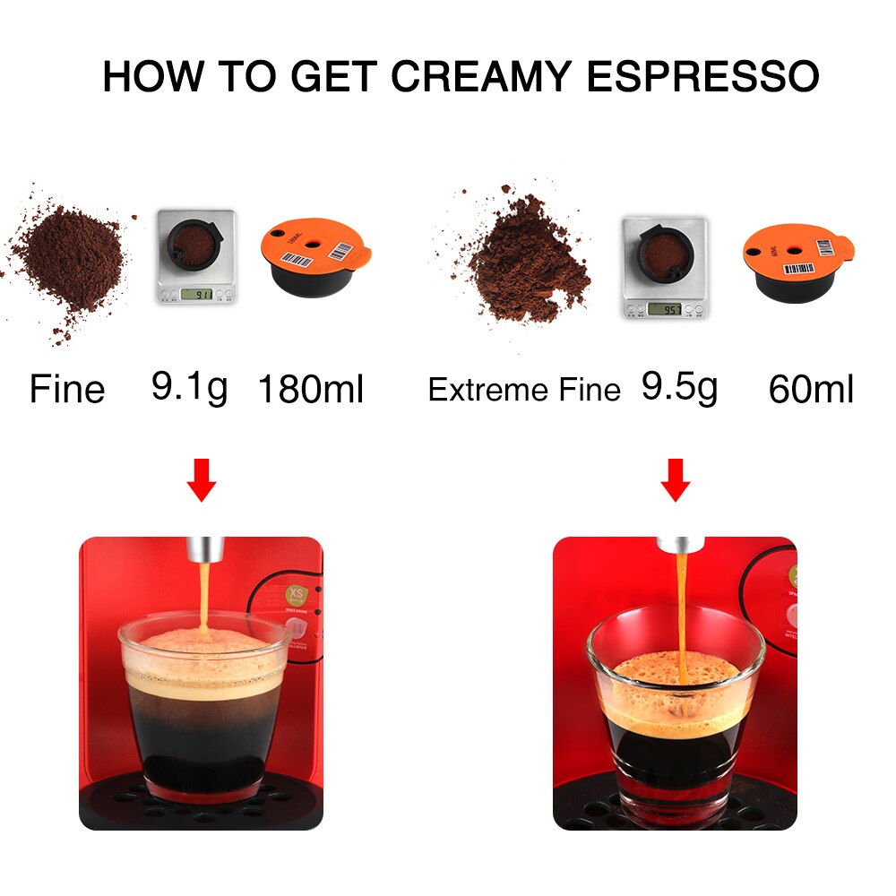ICafilas Capsules de café rechargeables pour Machine Tassimo BOSCH, dosette  de café réutilisable, Machine à crème